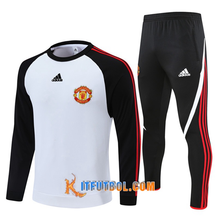 Chandal Equipos De Futbol Manchester United Blancaa/Negro 2021/2022