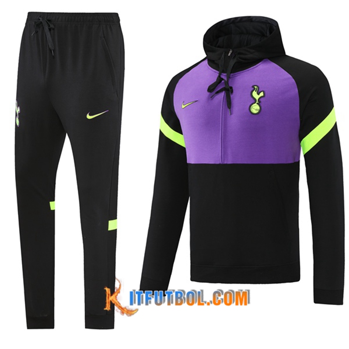 Chaqueta Con Capucha Chandal Tottenham Hotspur Negro/Violet 2021/2022