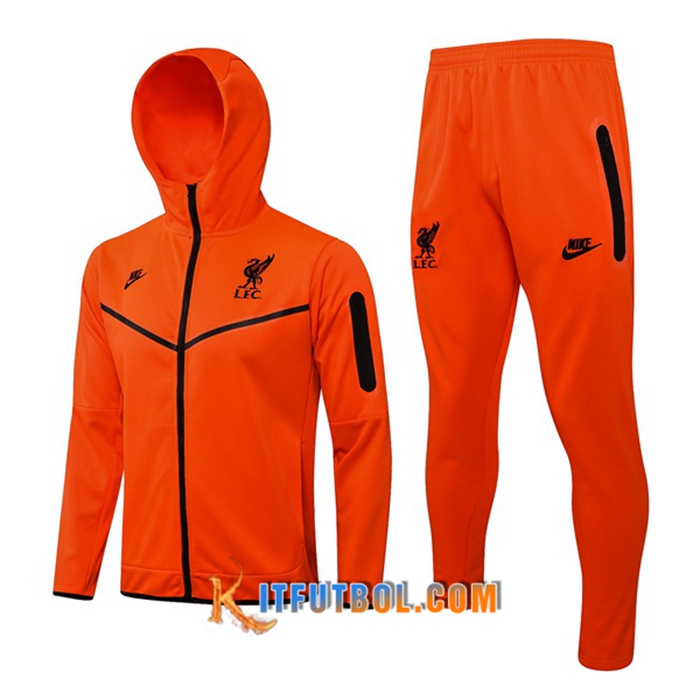 Chaqueta Con Capucha Chandal FC Liverpool Rojo 2021/2022