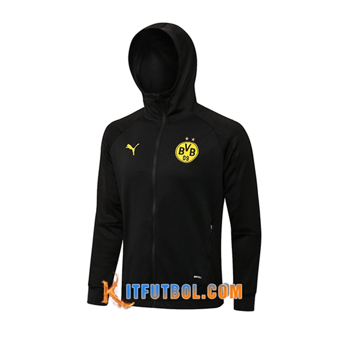 Chaqueta Con Capucha Dortmund BVB Negro 2021/2022