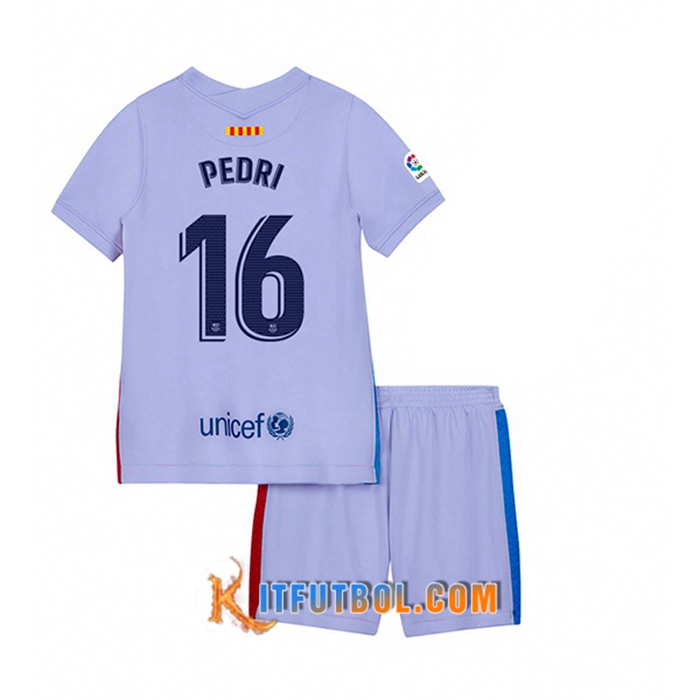 Camiseta FC Barcelona (Pedri 16) Ninos Alternativo 2021/2022