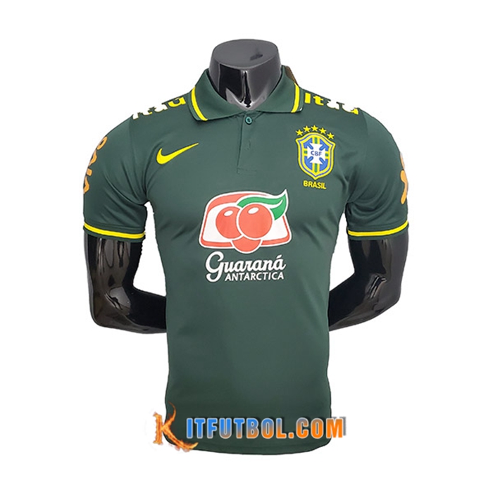 Camiseta Polo Brasil Verde 2021/2022