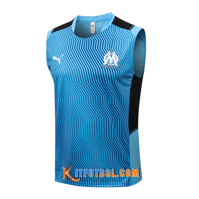 Camiseta sin mangas Marsella OM Negro/Azul 2021/2022