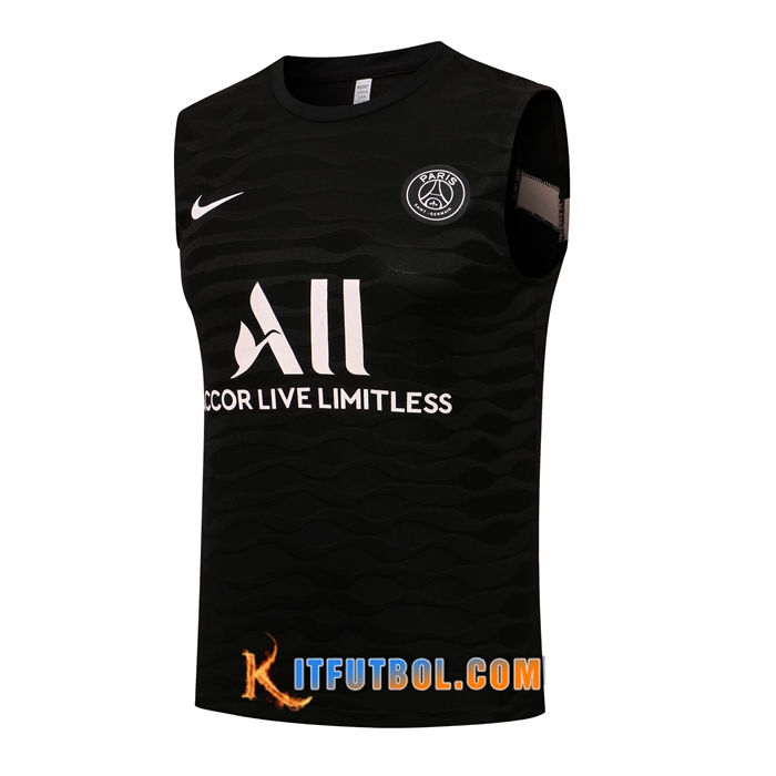 Camiseta sin mangas Jordan PSG Negro 2021/2022