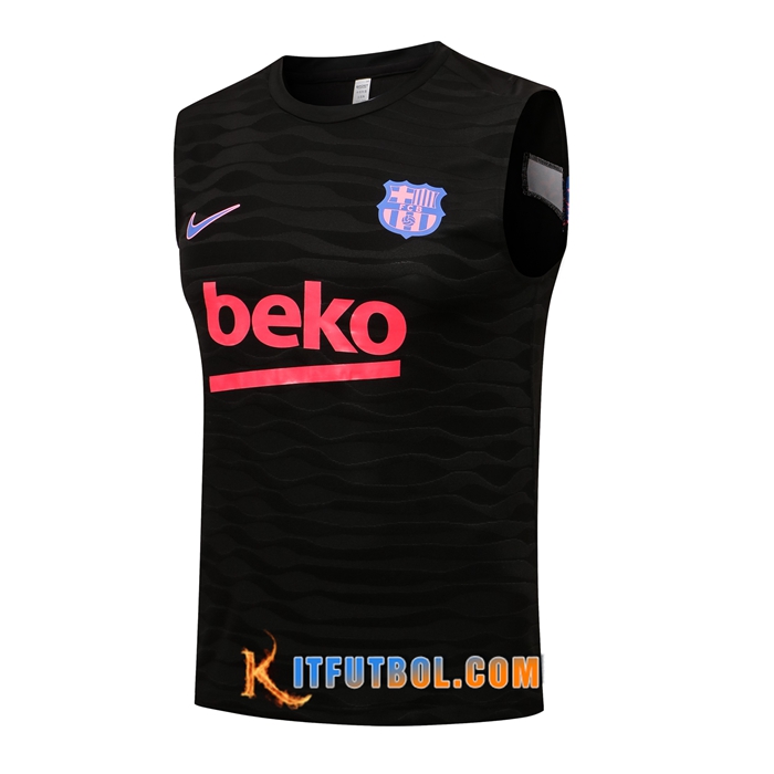 Camiseta sin mangas FC Barcelona Negro 2021/2022