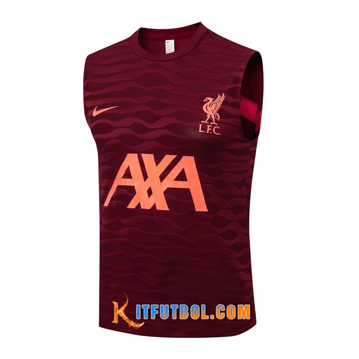 Camiseta sin mangas FC Liverpool Rojo 2021/2022