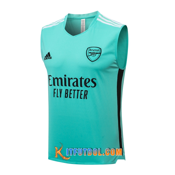 Camiseta sin mangas FC Arsenal Negro/Blancaa 2021/2022