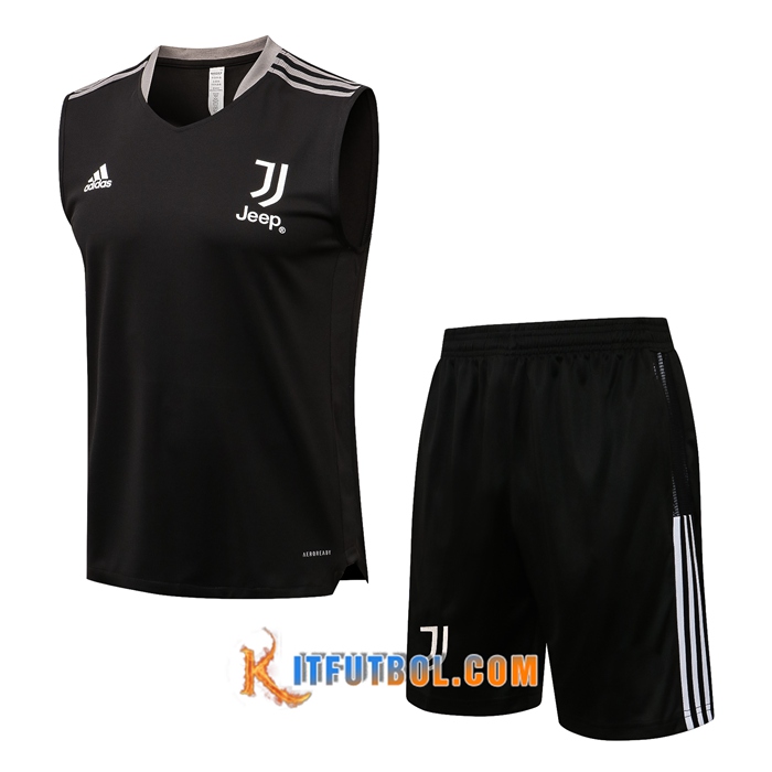 Camiseta Entrenamiento sin mangas Juventus + Cortos Negro 2021/2022