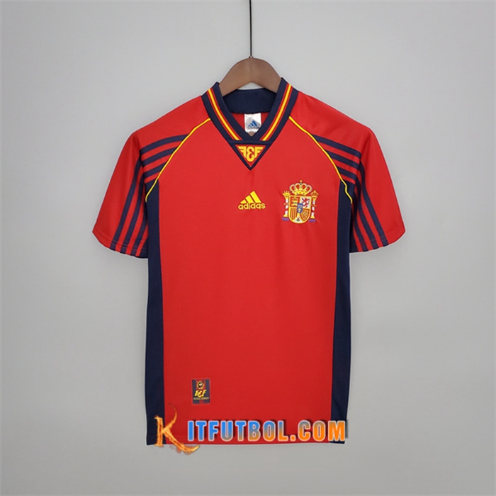 Camisetas De Futbol España Retro Titular 1998