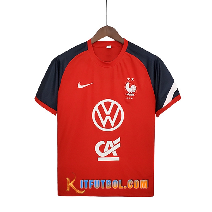 Camiseta Entrenamiento Francia Rojo 2022/2023
