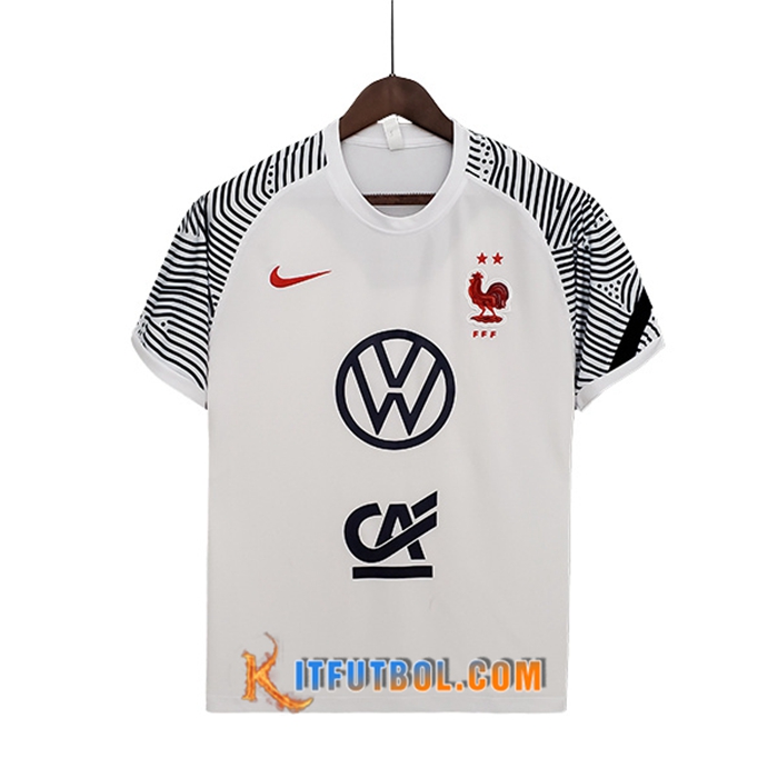 Camiseta Entrenamiento Francia Blanca 2022/2023