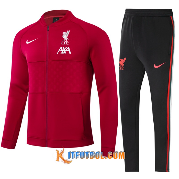 Chandal Equipos De Futbol - Chaqueta FC Liverpool Ninos Rojo 2021/2022