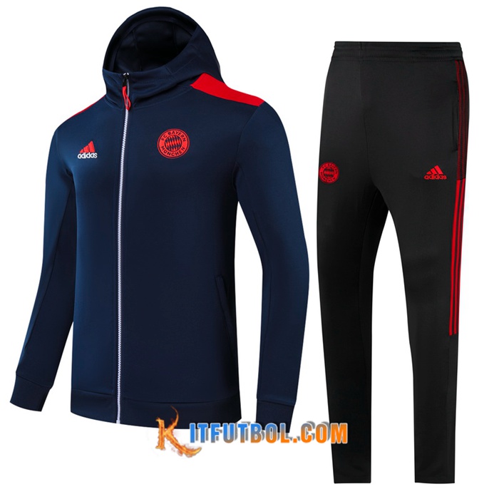 Chaqueta Con Capucha Chandal Bayern Munich Ninos Negro/Amarillo 2021/2022