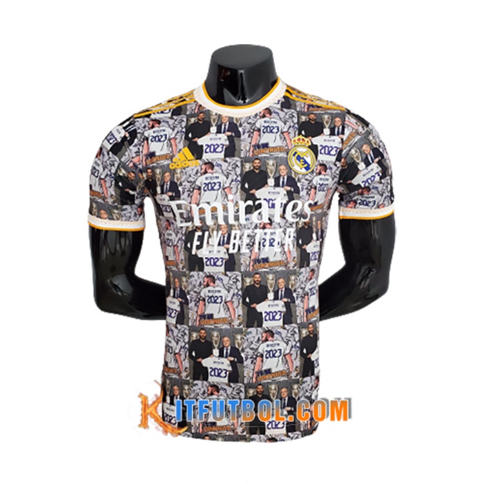 Training T-Shirts Real Madrid Negro 2022/2023