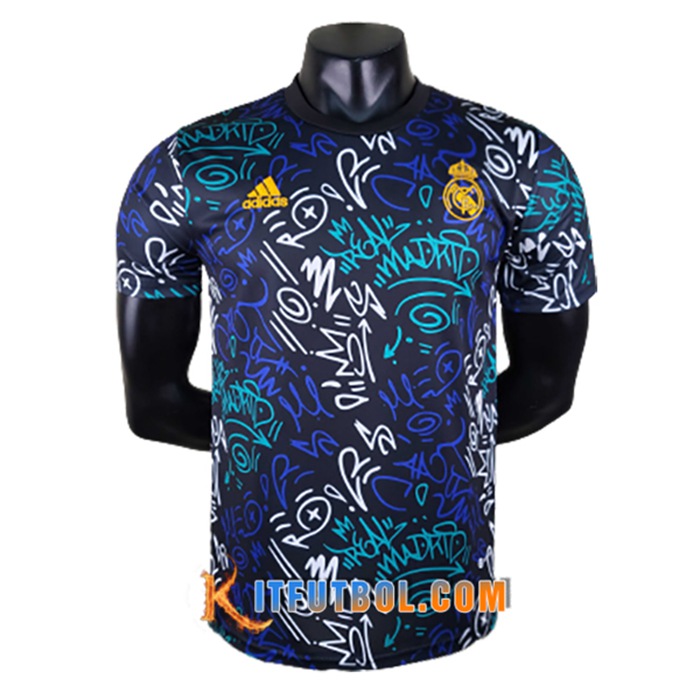 Training T-Shirts Real Madrid Negro/Rojo 2022/2023