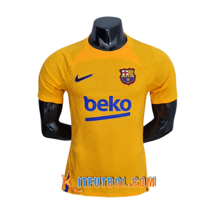 Training T-Shirts FC Barcelona Amarillo 2022/2023