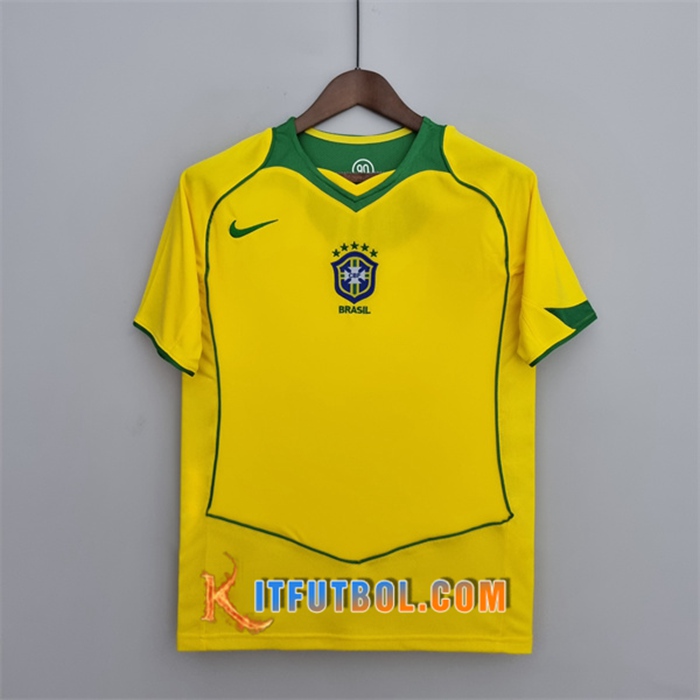 Camiseta Futbol Brasil Retro Titular 2004/2006
