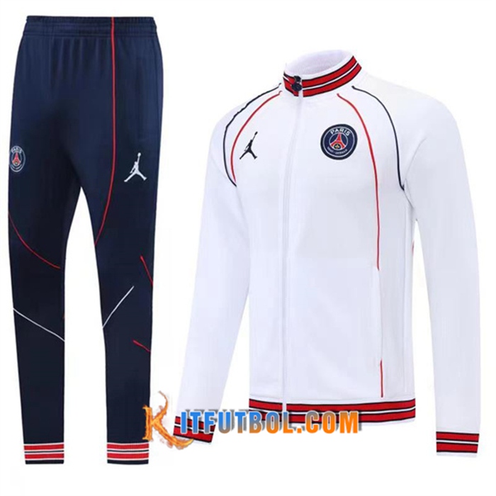 Chandal Equipos De Futbol - Chaqueta Jordan PSG Blanca 2022/2023