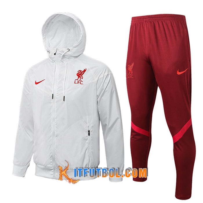 Rompevientos Chandal De Futbol FC Liverpool Blanca 2022/2023