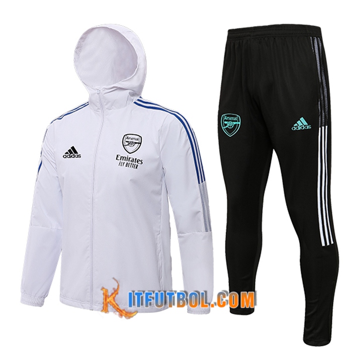 Rompevientos Chandal De Futbol Arsenal Blanca 2022/2023