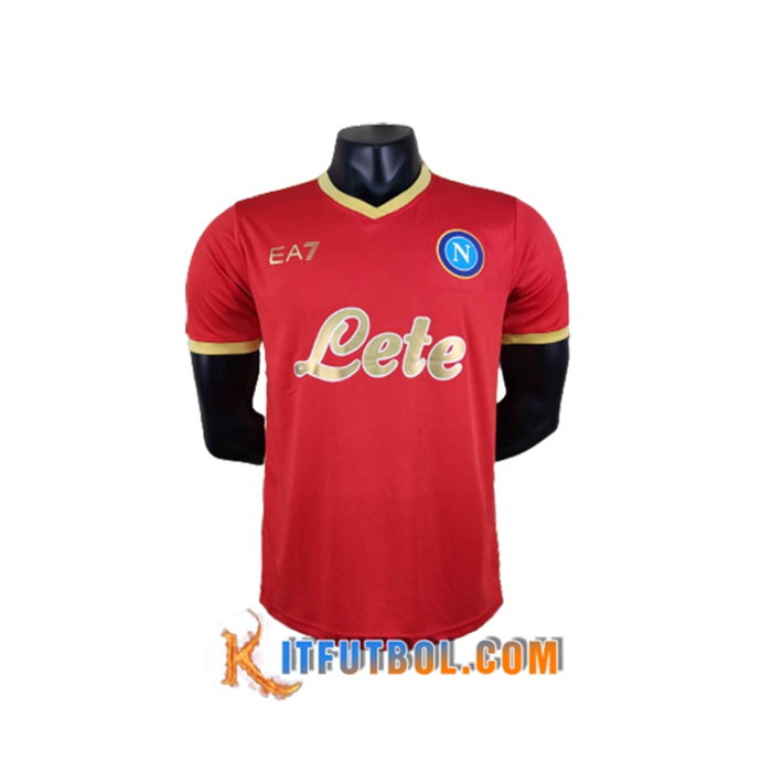 Camiseta Futbol SSC Napoli Rojo Special Version 2021/2022