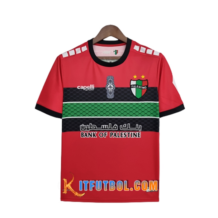 Camiseta Futbol Palestino Rojo 2022/2023