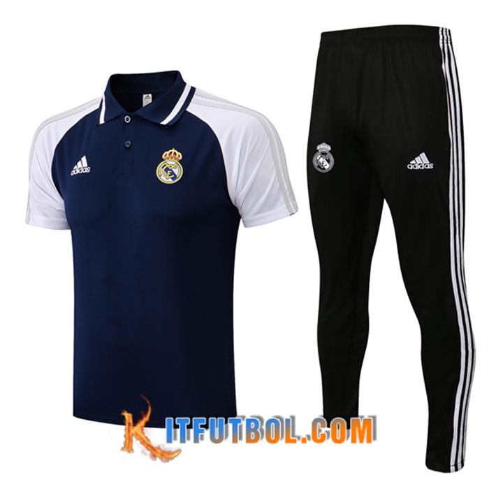Camiseta Polo Real Madrid + Pantalones Azul marino 2022/2023