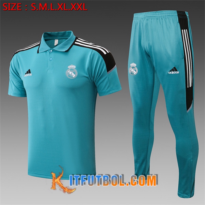 Camiseta Polo Real Madrid + Pantalones Azul 2022/2023