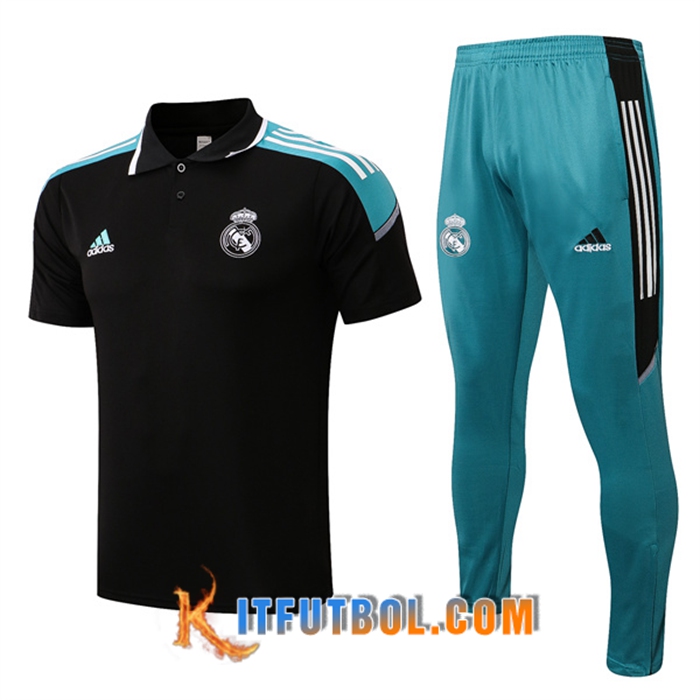 Camiseta Polo Real Madrid + Pantalones Negro 2022/2023