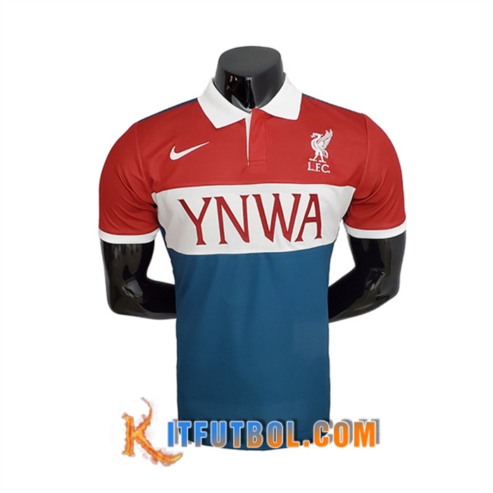 Camiseta Polo FC Liverpool Rojo/Blanco/Azul 2022/2023
