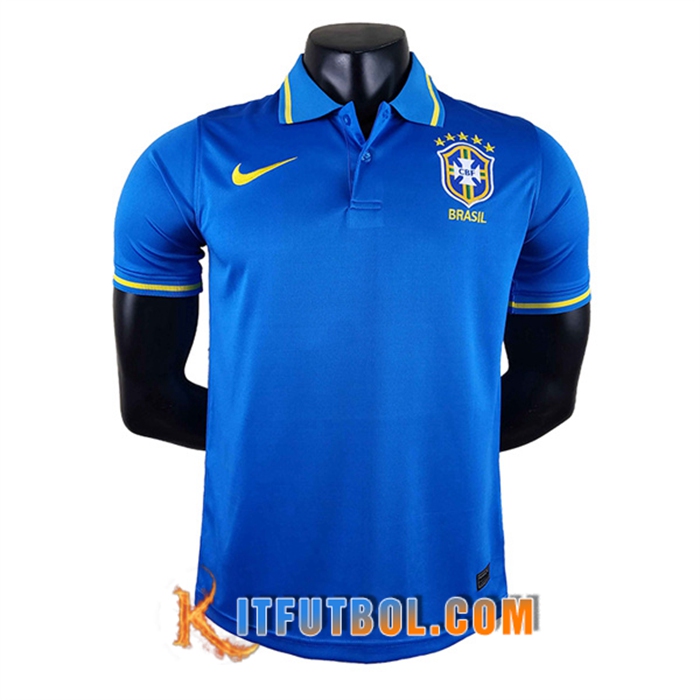 Camiseta Polo Brasil Azul 2022/2023