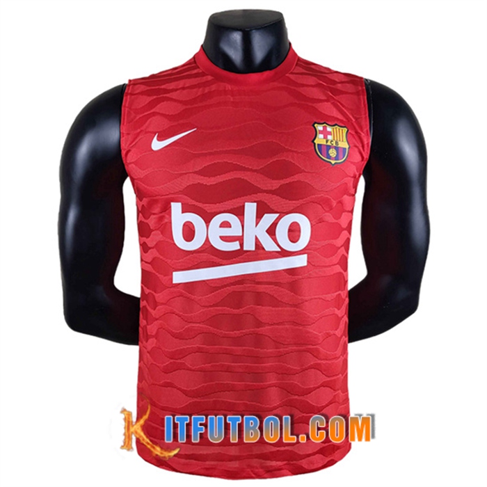 Camiseta Entrenamiento sin mangas FC Barcelona Rojo 2022/2023