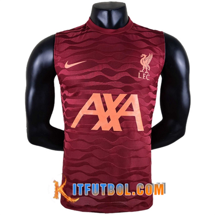 Camiseta Entrenamiento sin mangas FC Liverpool Rojo 2022/2023