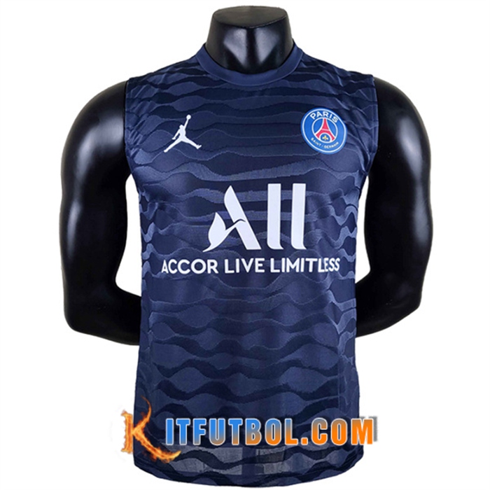 Camiseta Entrenamiento sin mangas Jordan PSG Azul marino 2022/2023