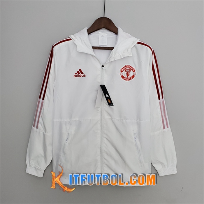Rompevientos Manchester United Blanco 2022/2023