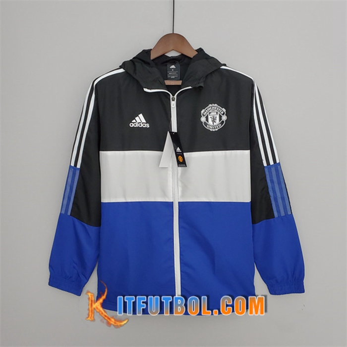 Rompevientos Manchester United Blanco/Blue/Negro 2022/2023