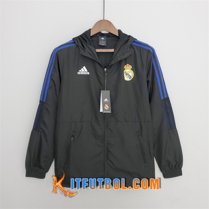 Rompevientos Real Madrid Negro 2022/2023