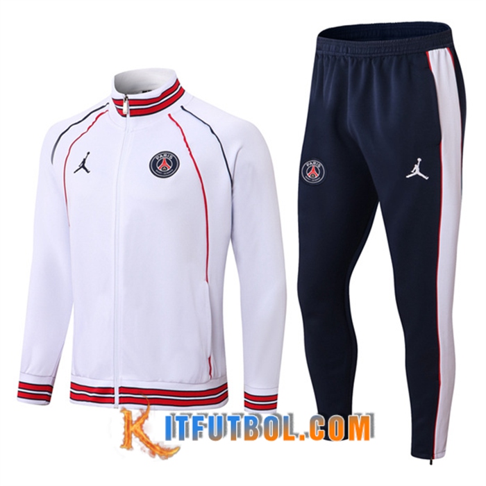 Chandal Equipos De Futbol - Chaqueta Jordan PSG Blanco 2022/2023