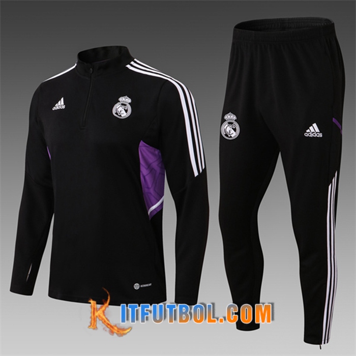 Chandal Equipos De Futbol Real Madrid Ninos Negro 2022/2023