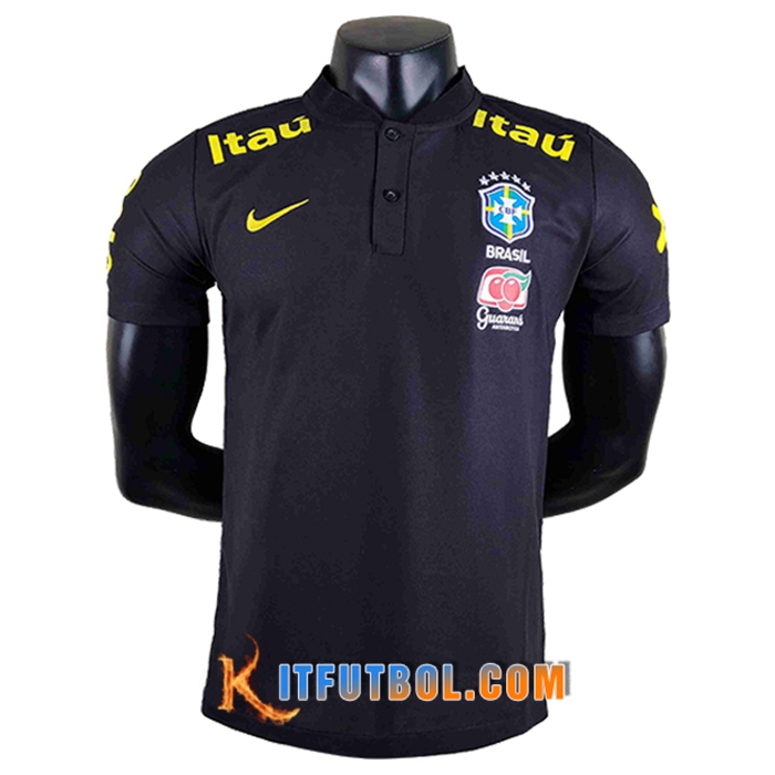 Camiseta Polo Brasil Negro 2022/2023
