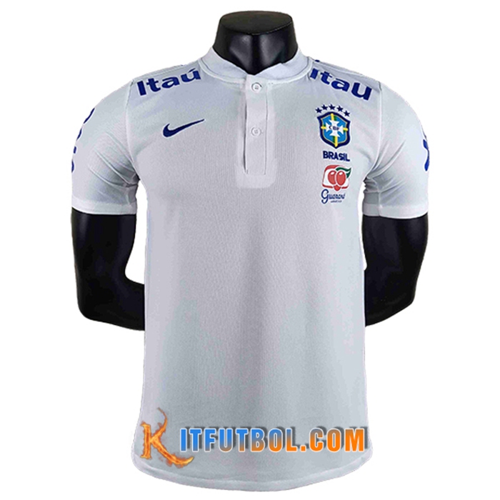 Camiseta Polo Brasil Blanco 2022/2023