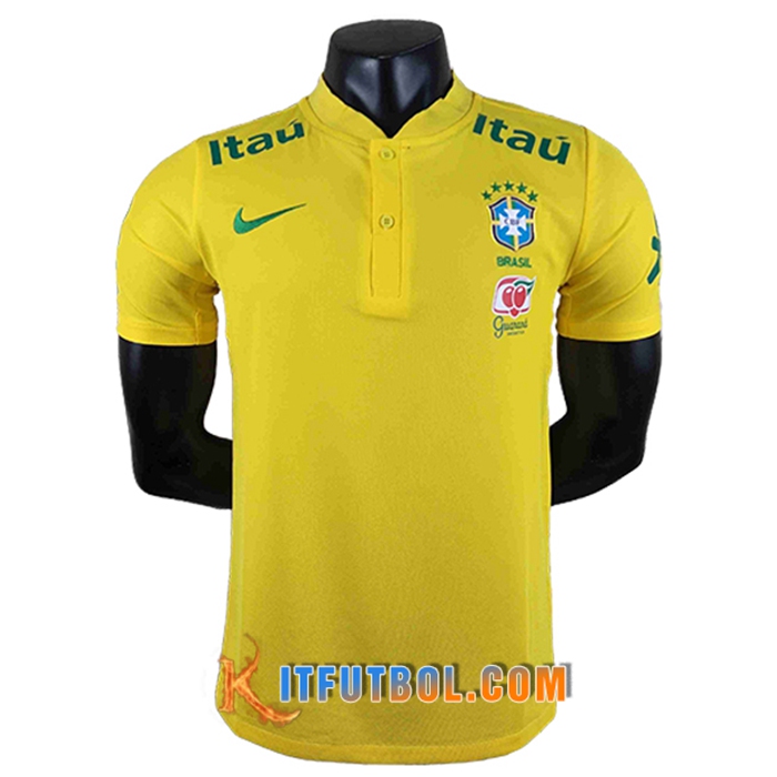 Camiseta Polo Brasil Amarillo 2022/2023