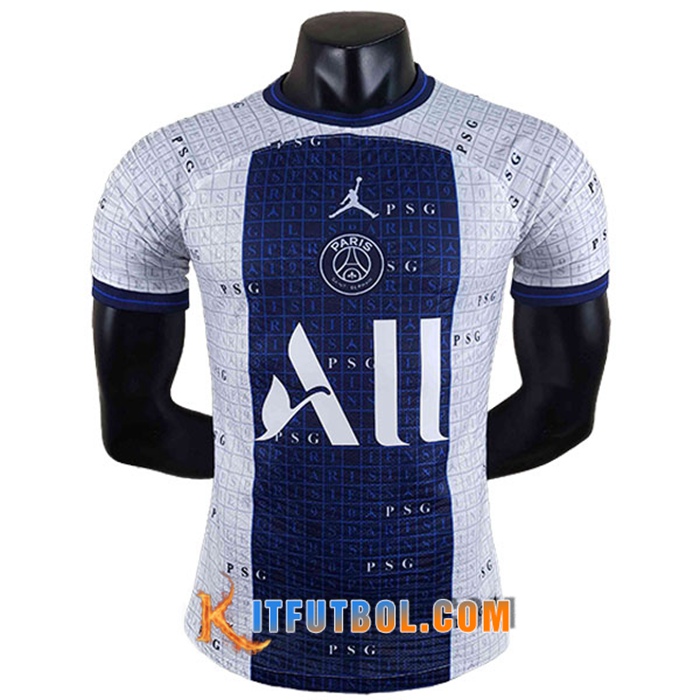 Camiseta Entrenamiento Jordan PSG Player Edtion Blanco/Azul 2022/2023