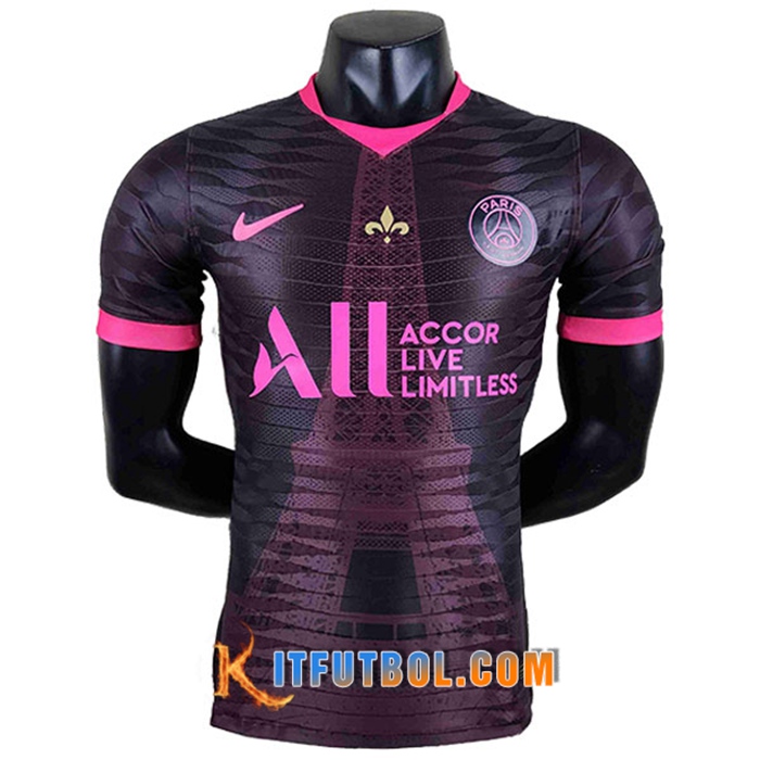 Camiseta Entrenamiento Jordan PSG Player Edtion Negro/Rose 2022/2023