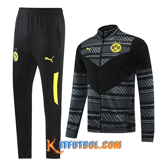 Chandal Equipos De Futbol - Chaqueta Dortmund BVB Negro 2022/2023