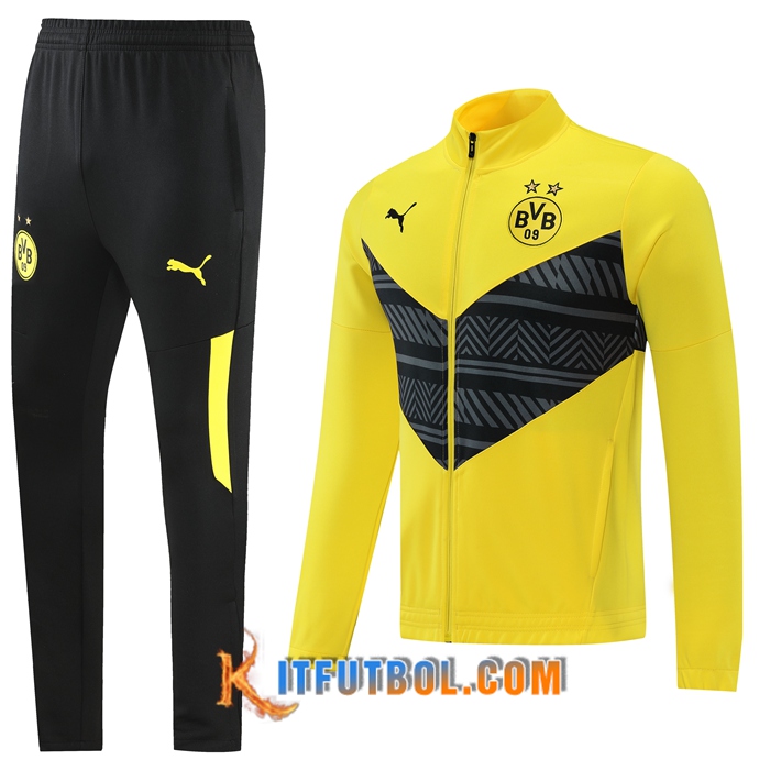 Chandal Equipos De Futbol - Chaqueta Dortmund BVB Amarillo 2022/2023