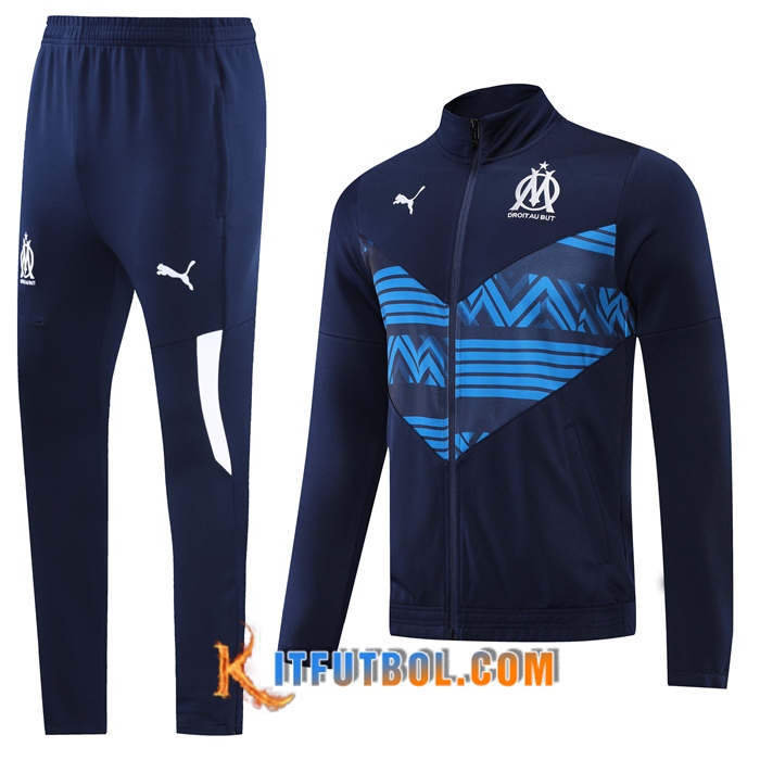 Chandal Equipos De Futbol - Chaqueta Marsella OM Azul Marin 2022/2023