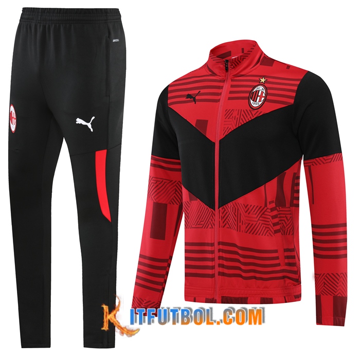 Chandal Equipos De Futbol - Chaqueta AC Milan Rojo 2022/2023
