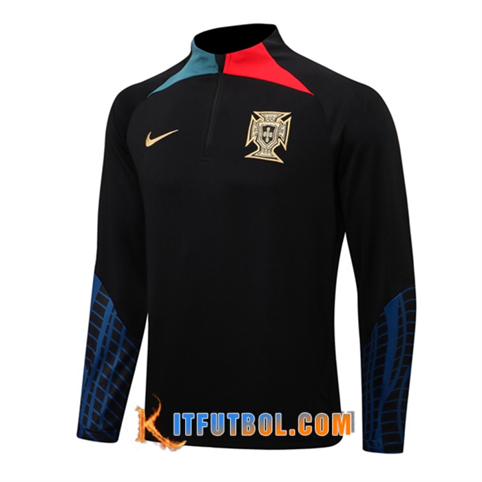 Sudadera De Entrenamiento Portugal Negro 2022/2023