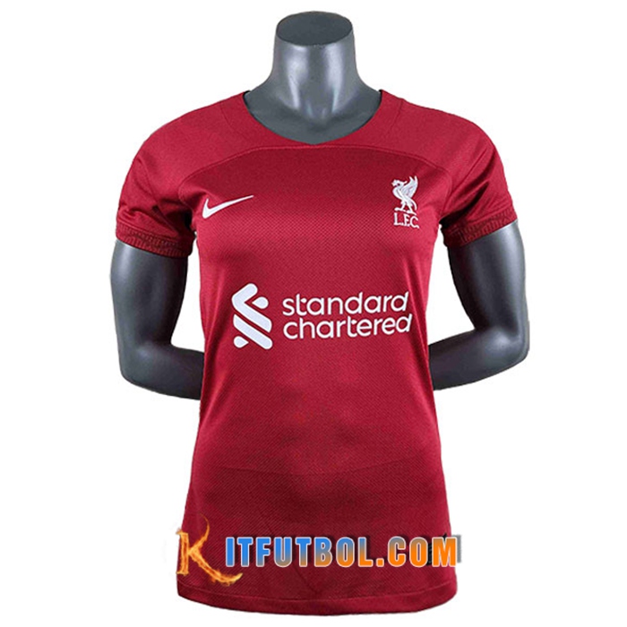 Camisetas De Futbol FC Liverpool Mujer Primera 2022/2023